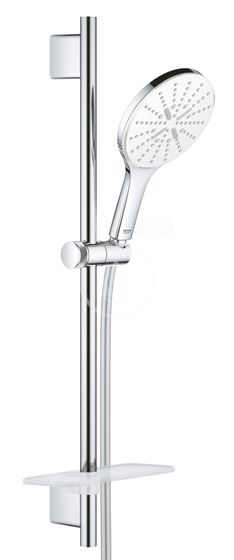 Grohe Rainshower SmartActive - Súprava sprchovej hlavice 150 9,5 l/min, 3 prúdy, tyče 60 cm a hadice, mesačná biela