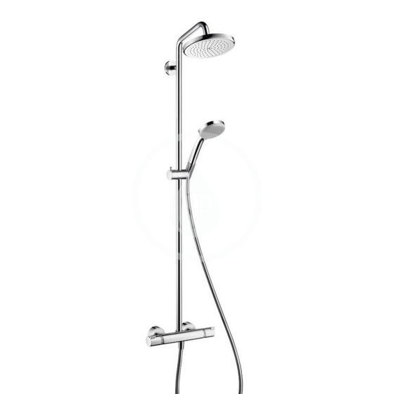 Hansgrohe Croma 220 - Sprchový set Showerpipe s termostatom, 220 mm, 4 prúdy, chróm
