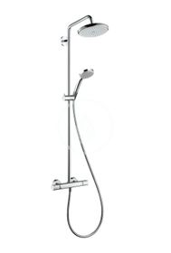 Hansgrohe Croma 220 - Sprchový set Showerpipe s termostatom, 220 mm, 4 prúdy, EcoSmart 9 l/min, chróm