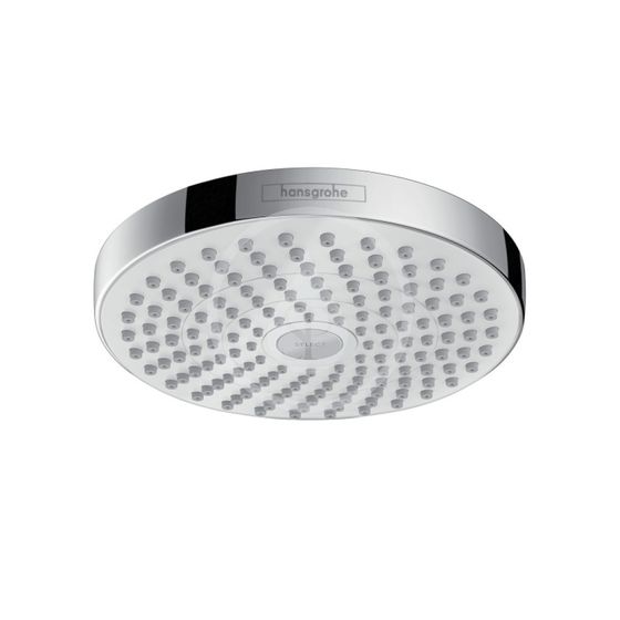 Hansgrohe Croma Select S - Hlavová sprcha 180, 2 prúdy, EcoSmart 9 l/min, biela/chróm