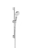 Hansgrohe Crometta - Set sprchovej hlavice, tyče a hadice, EcoSmart 9 l/min, biela/chróm