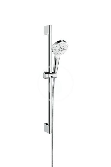 Hansgrohe Crometta - Set sprchovej hlavice, tyče a hadice, Green 6 l/min, biela/chróm