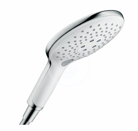 Hansgrohe Raindance Select S - Ručná sprcha 150, 3 prúdy, EcoSmart 9 l/min, biela/chróm