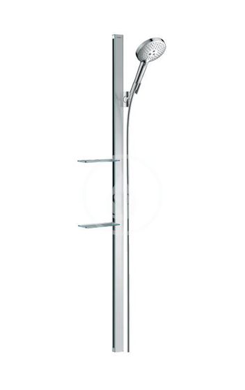 Hansgrohe Raindance - Sprchová súprava Select S 120, 3 prúdy, EcoSmart 9 l/min, tyč 1,50 m, chróm