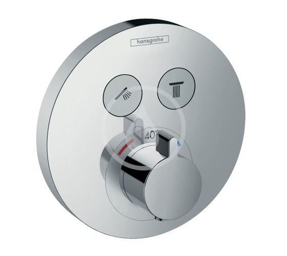 Hansgrohe Shower Select - Termostatická batéria pod omietku na 2 spotrebiče, chróm