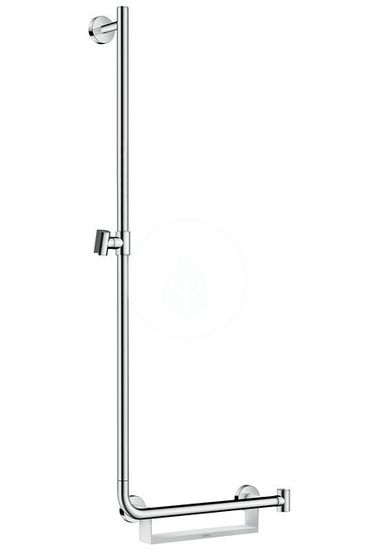 Hansgrohe Unica - Sprchová tyč 110 cm, ľavá, biela/chróm