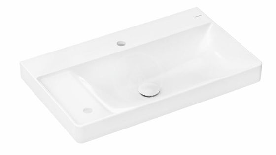 Hansgrohe Xelu Q - Umývadlo 80x48 cm, bez prepadu, 2 otvory na batériu, SmartClean, biela