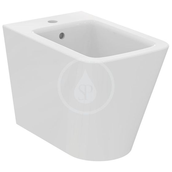 Ideal Standard Blend - Stojaci bidet, 355x560 mm, s prepadom, otvor na batériu, biela