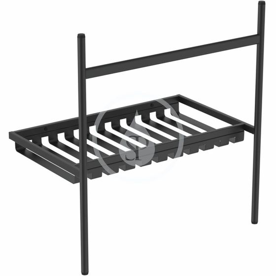 Ideal Standard Conca - Kovový podstavec na umývadlo 80 cm, hodvábna čierna