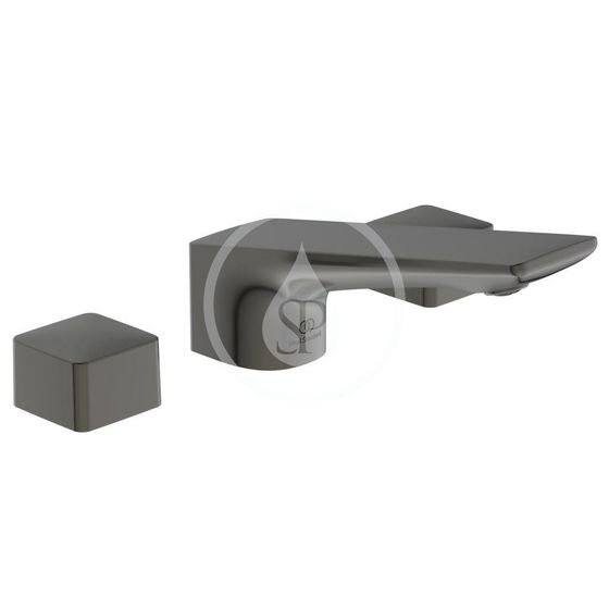 Ideal Standard Conca Tap - Umývadlová batéria, 3-otvorová inštalácia, s výpustom, Magnetic Grey