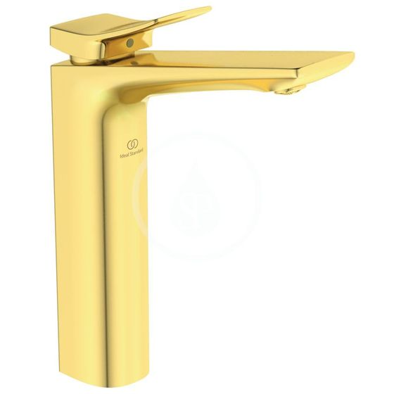 Ideal Standard Conca Tap - Umývadlová batéria s výpustom, Brushed Gold