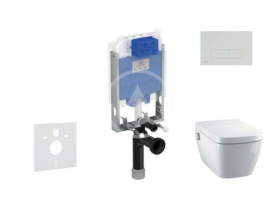 Ideal Standard ProSys - Set predstenovej inštalácie, sprchovacej toalety a sedadla TECEone, tlačidla Oleas M2, Rimless, SoftClose, biela