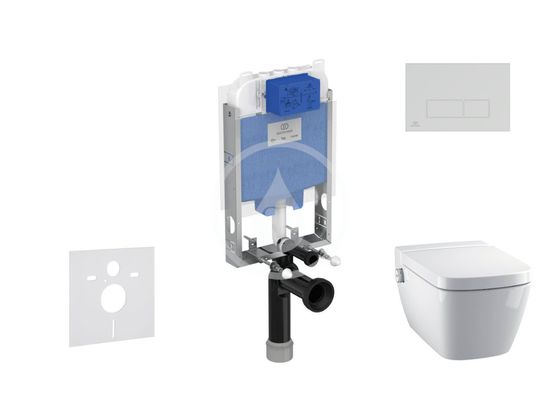 Ideal Standard ProSys - Set predstenovej inštalácie, sprchovacej toalety a sedadla TECEone, tlačidla Oleas M2, Rimless, SoftClose, chróm