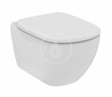 Ideal Standard Tesi - Závesné WC s doskou SoftClose, RimLS+, biela