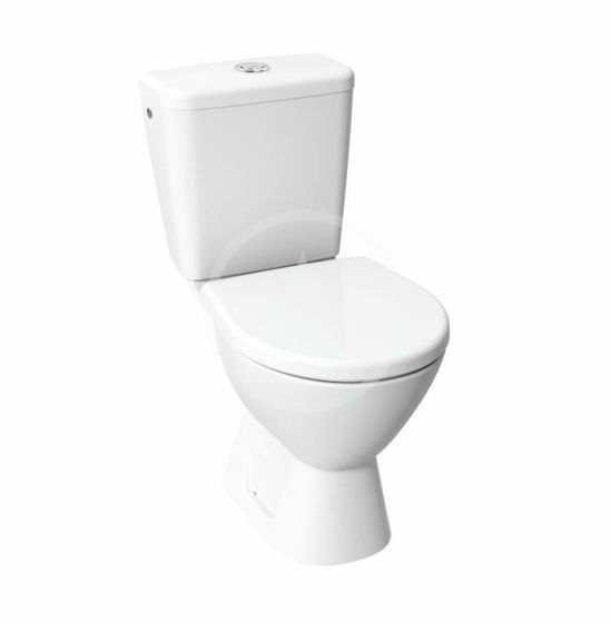 Jika Lyra plus - WC kombi, zadný odpad, spodné napúšťanie, Rimless, biela