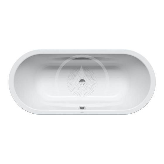 Kaldewei Ambiente - Oválna vaňa Vaio Duo Oval 951, 180x80 cm, biela - vaňa, antislip