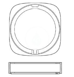 Laufen Concealed Bodies - Predlžovacia rozeta 15 mm