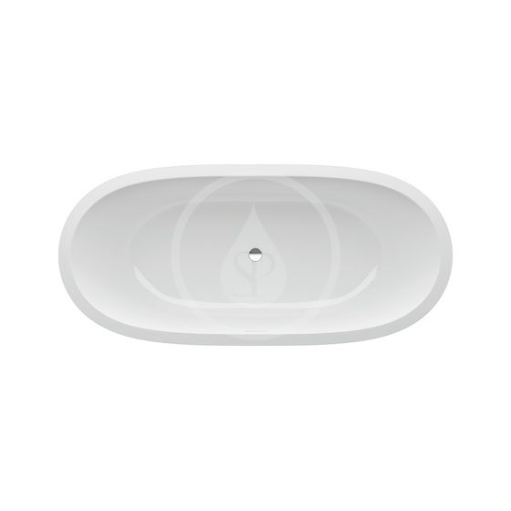 Laufen Il Bagno Alessi One - Vaňa vstavaná, 178x82 cm, so vzduchovou masážou, LED osvetlením a senzorom, biela