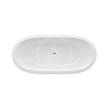 Laufen Il Bagno Alessi One - Voľne stojaca vaňa, 183x87 cm, s LED osvetlením a senzorom, biela