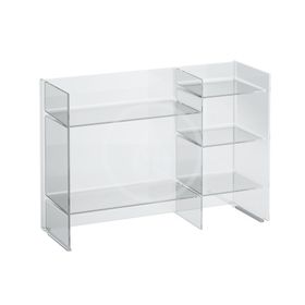 Laufen Kartell - Policový regál, 75x26x53 cm, kryštál transparentná