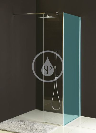 Polysan Modular Shower - Pevný panel MS2, 120 cm, pravý, k inštalácii na sprchovou stenu modulu MS2, číre sklo