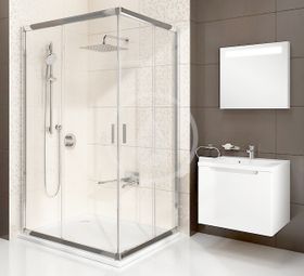 Ravak Blix - Sprchové dvere BLRV2K 110 cm, biela/transparentné sklo