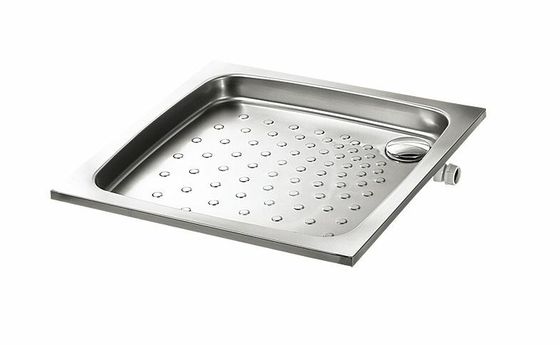 Sanela Sprchy z nehrdzavejúcej ocele - Nerezová sprchová vanička 800x800 mm, antislip