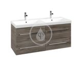 Villeroy & Boch Avento - Umývadlová skrinka, 118x51x45 cm, 4 zásuvky, Stone Oak