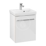 Villeroy & Boch Avento - Umývadlová skrinka, 43x51x35 cm, 1 dvierka, Crystal White