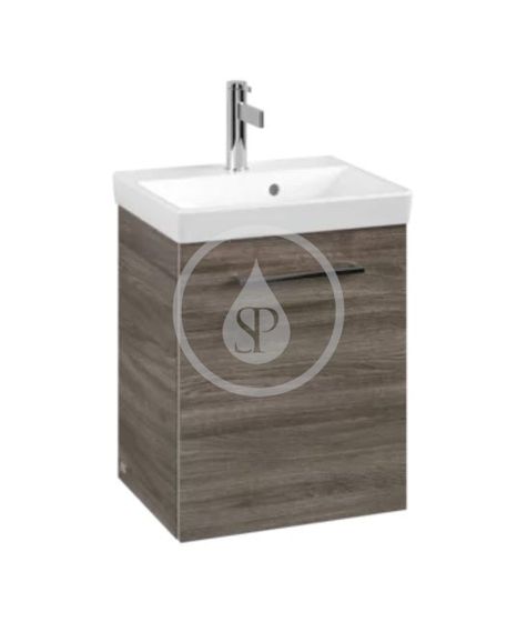 Villeroy & Boch Avento - Umývadlová skrinka, 43x51x35 cm, 1 dvierka, Stone Oak