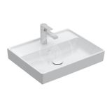 Villeroy & Boch Collaro - Umývadlo 60x47 cm, bez prepadu, otvor na batériu, CeramicPlus, Stone White