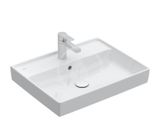 Villeroy & Boch Collaro - Umývadlo nábytkové 60x47 cm, s prepadom, otvor na batériu, CeramicPlus, Stone White