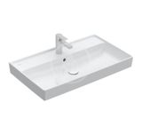 Villeroy & Boch Collaro - Umývadlo nábytkové 80x47 cm, s prepadom, otvor na batériu, CeramicPlus, Stone White