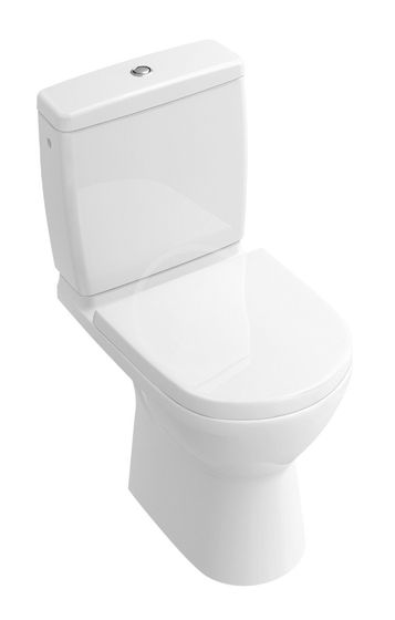 Villeroy & Boch O.novo - WC kombi misa Compact, zadný odpad, DirectFlush, alpská biela