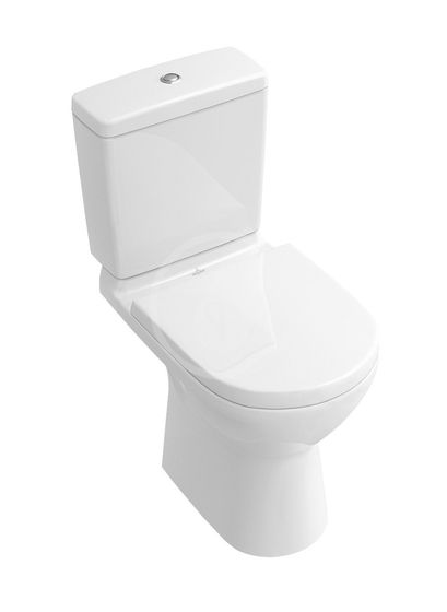 Villeroy & Boch O.novo - WC kombi misa, zadný odpad, DirectFlush, alpská biela