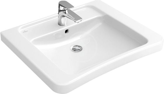 Villeroy & Boch ViCare - Umývadlo Vita, 65x55 cm, bez prepadu, otvor na batériu, biela