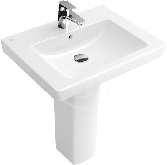 Villeroy & Boch Subway 2.0 - Umývadlo s prepadom, 55x44 cm, alpská biela