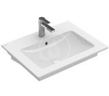 Villeroy & Boch Venticello - Umývadlo 60x50 cm, s prepadom, otvor na batériu, CeramicPlus, alpská biela