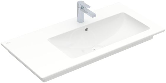 Villeroy & Boch Venticello - Umývadlo nábytkové 100x50 cm, s prepadom, otvor na batériu, alpská biela